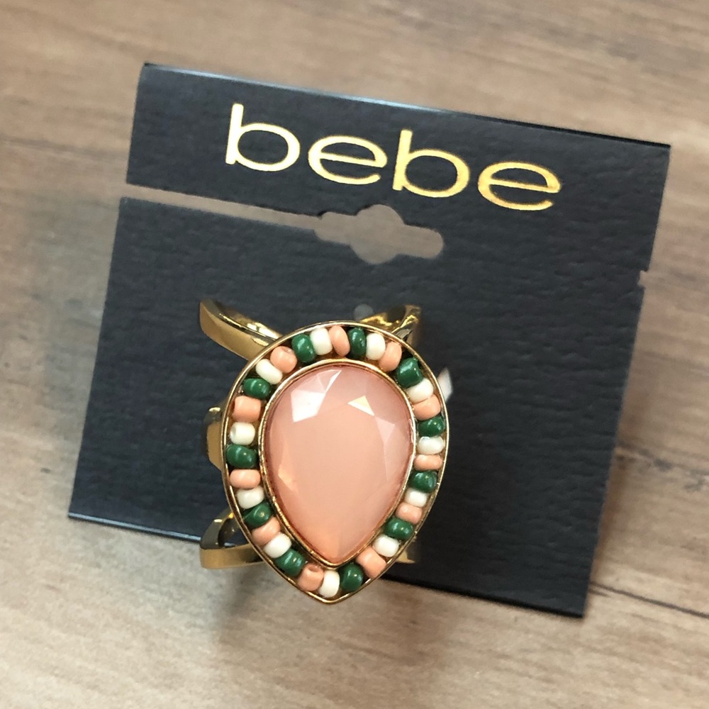 3/$20 New Bebe gold and pink ring